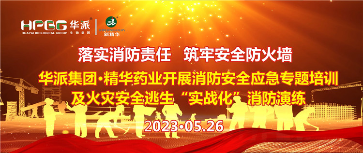 落实消防责任 筑牢清静防火墙 | 华派集团&middot;万利官网入口药业开展消防清静应急专题培训及火灾清静逃生&ldquo;实战化&rdquo;消防演练